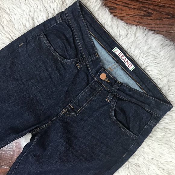 J Brand Lexington Flare Jeans Size 26 Dark Wash Mid Rise Pure Style 2345C032 - Picture 7 of 9